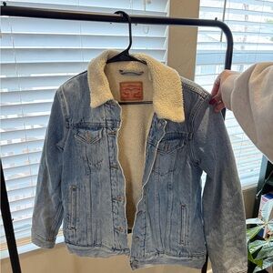 Levi's Blue Denim Jacket with Cream Lining